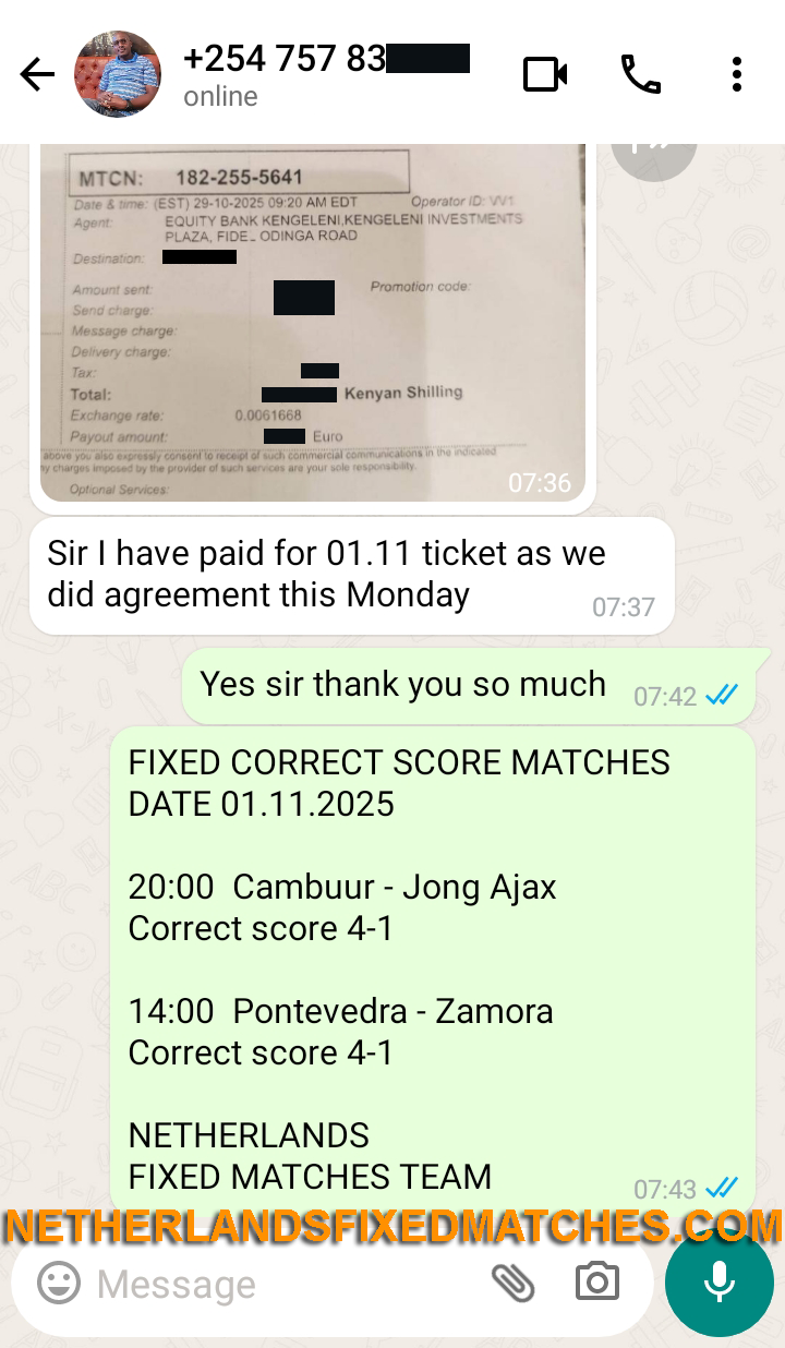 sure correct score fixed matches 01.11.2025