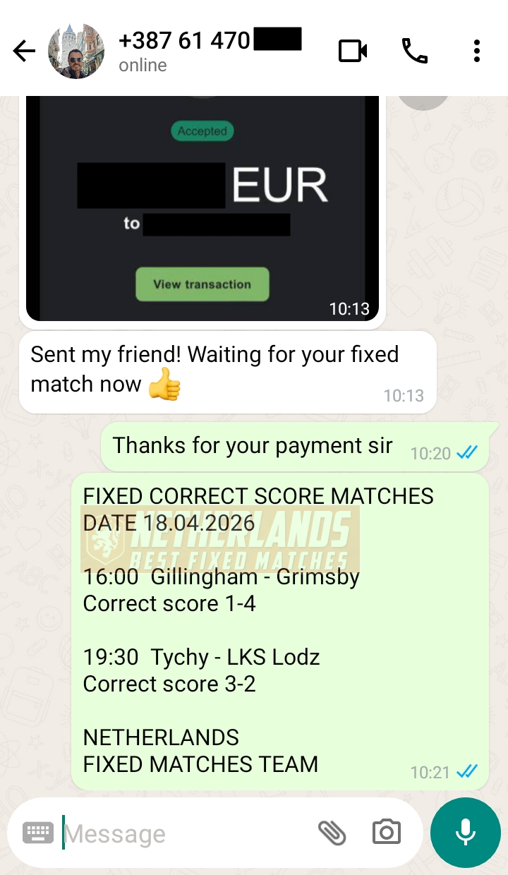 sure correct score fixed matches 18.04.2026