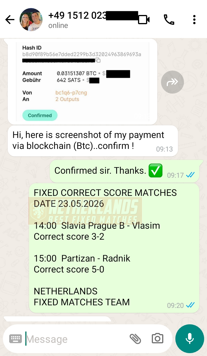 sure correct score fixed matches 23.05.2026