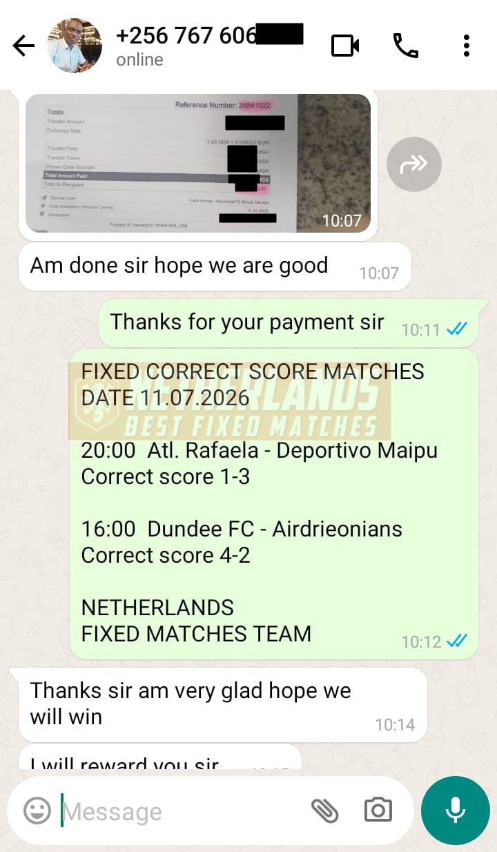 sure correct score fixed matches 11.07.2026