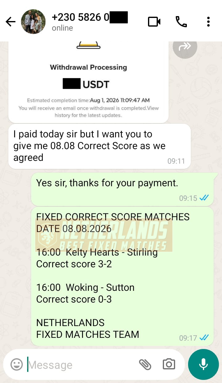 sure correct score fixed matches 08.08.2026