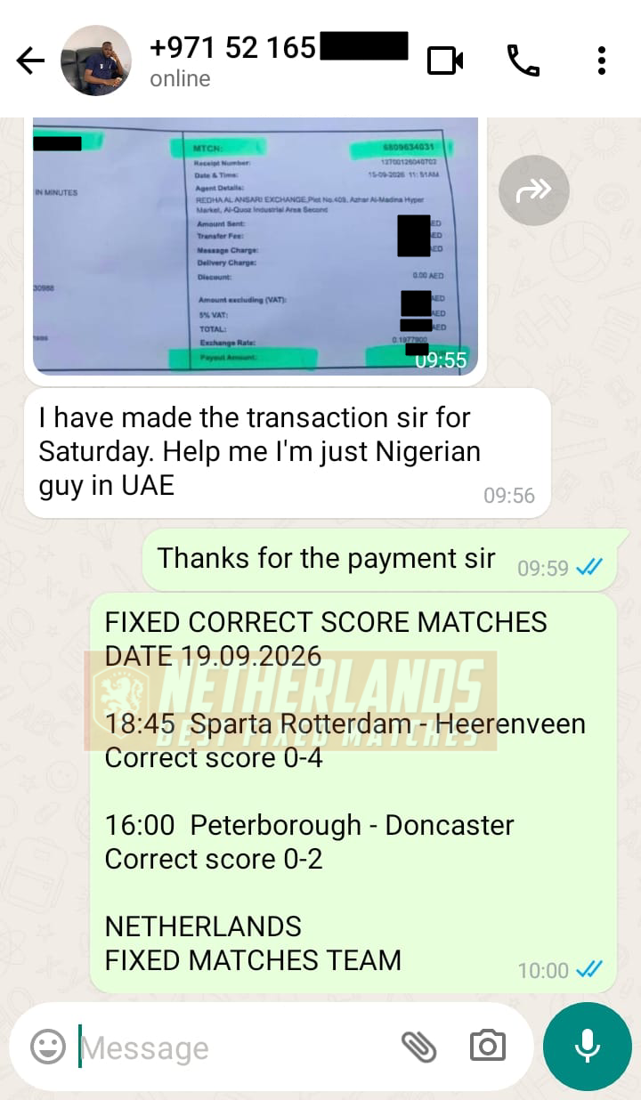 sure correct score fixed matches 19.09.2026