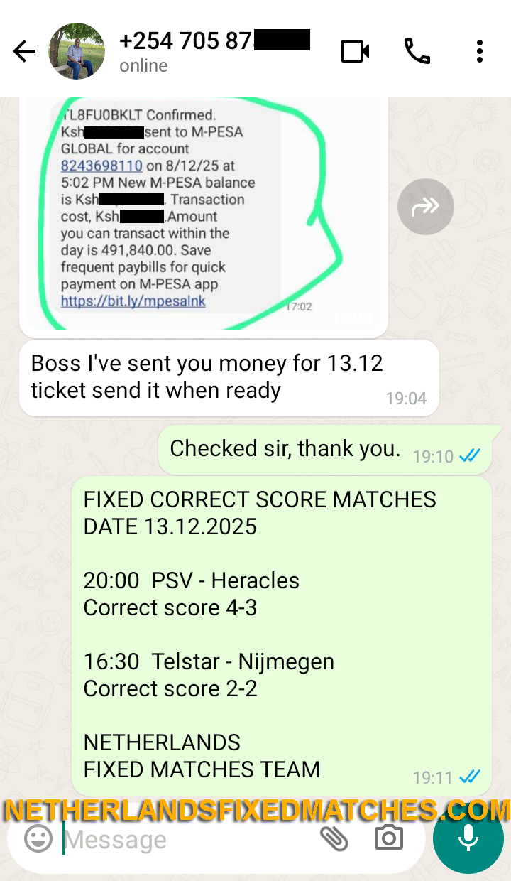 sure correct score fixed matches 13.12.2025