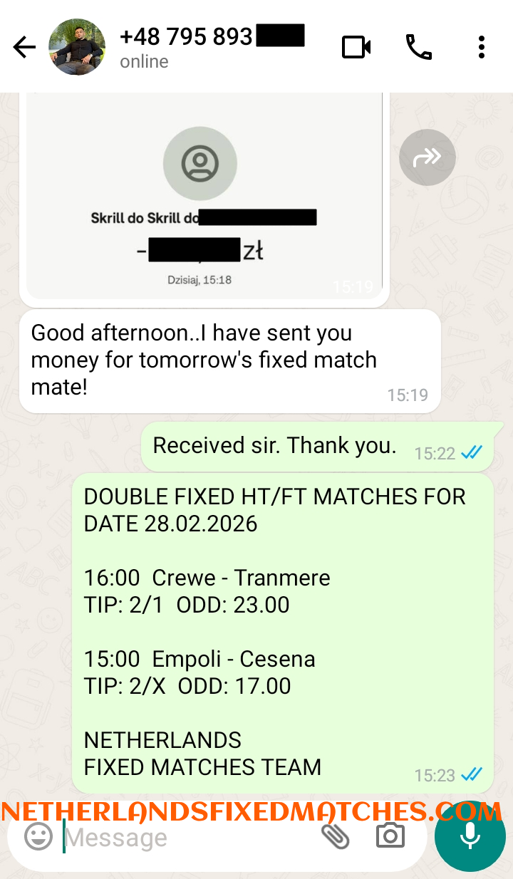 halftime fulltime fixed matches bet 28.02.2026