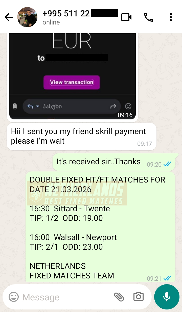 halftime fulltime fixed matches bet 21.03.2026