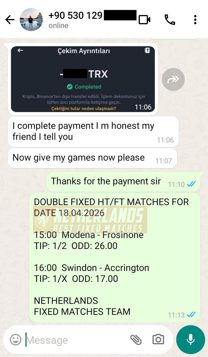 halftime fulltime fixed matches bet 18.04.2026