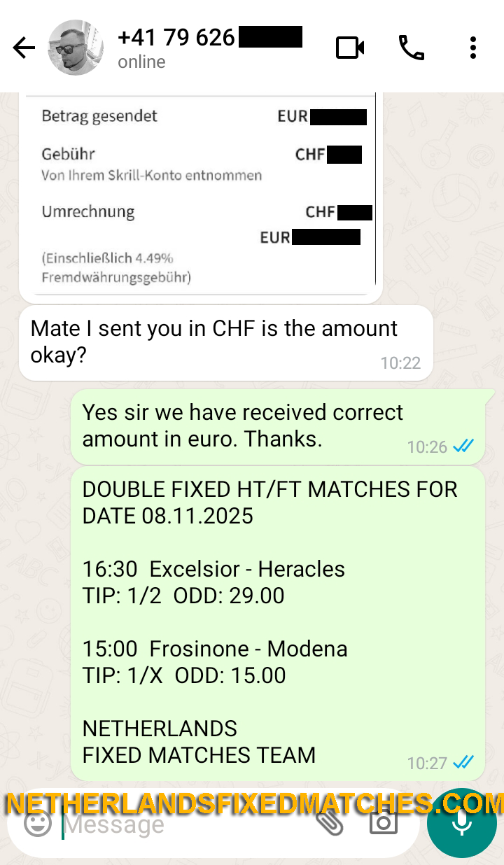 halftime fulltime fixed matches bet 08.11.2025