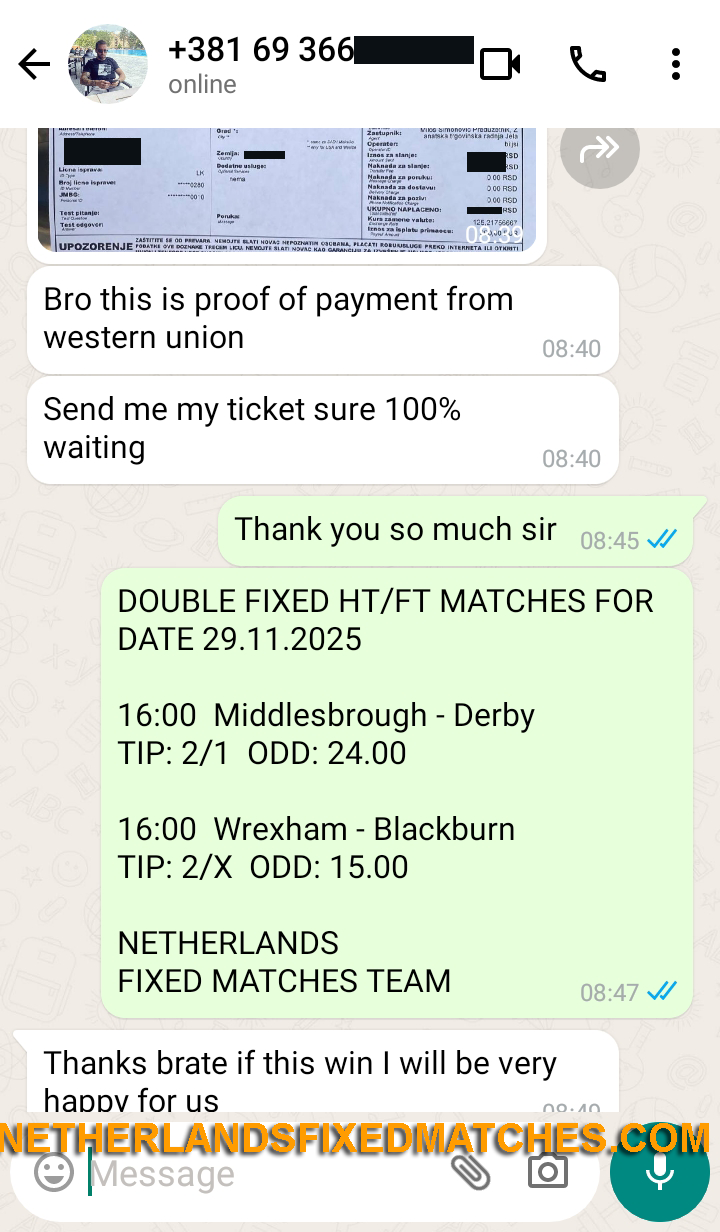 halftime fulltime fixed matches bet 29.11.2025