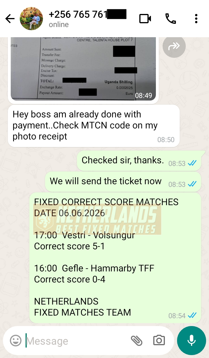 sure correct score fixed matches 06.06.2026