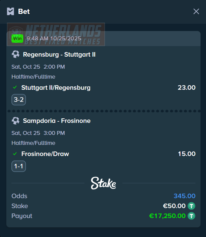 halftime fulltime fixed matches 100% sure 25.10.2025