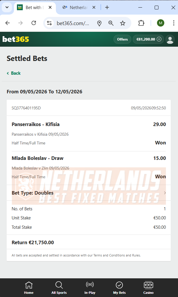 halftime fulltime fixed matches 100% sure 09.05.2026