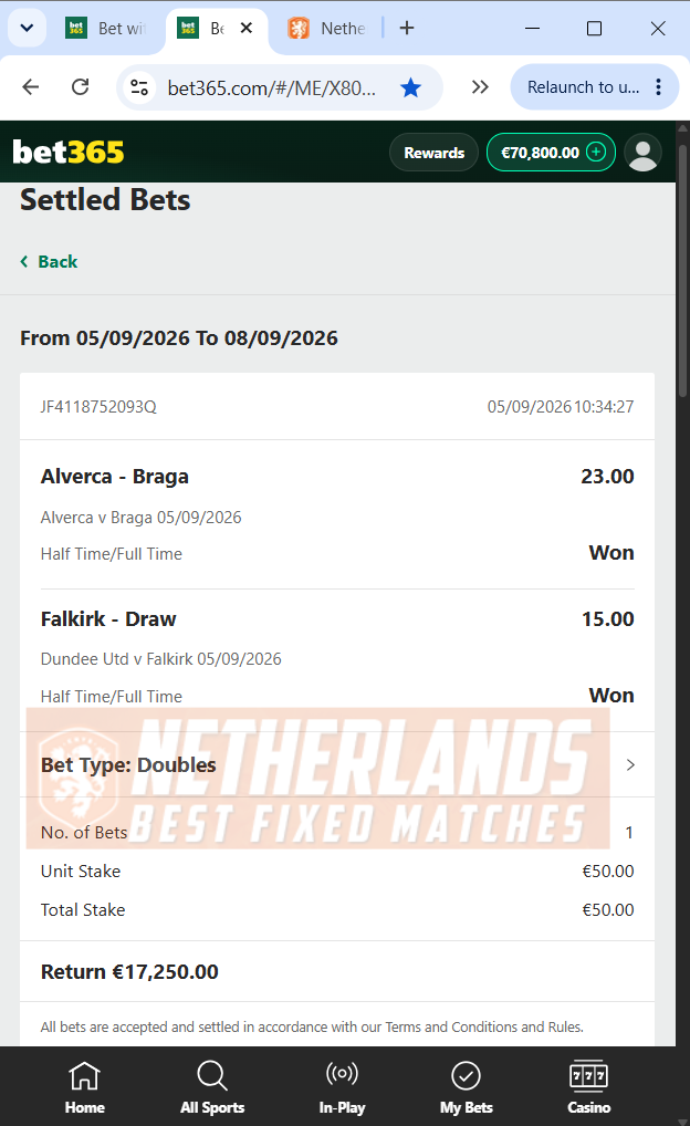 halftime fulltime fixed matches 100% sure 05.09.2026