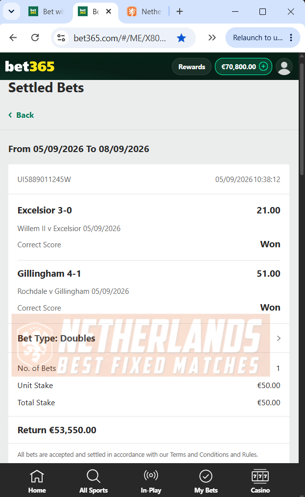 fixed matches correct score high odds 05.09.2026